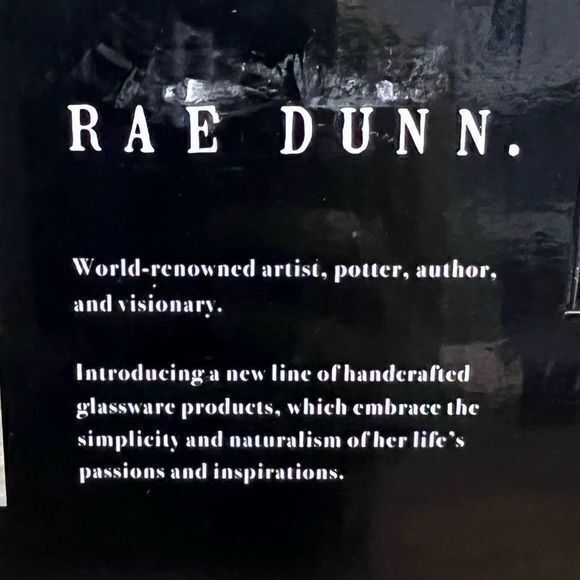 NWT Rae Dunn Salute & Cheers Champagne Stemless Flutes Set of Two 10 Fl Oz - Picture 6 of 6